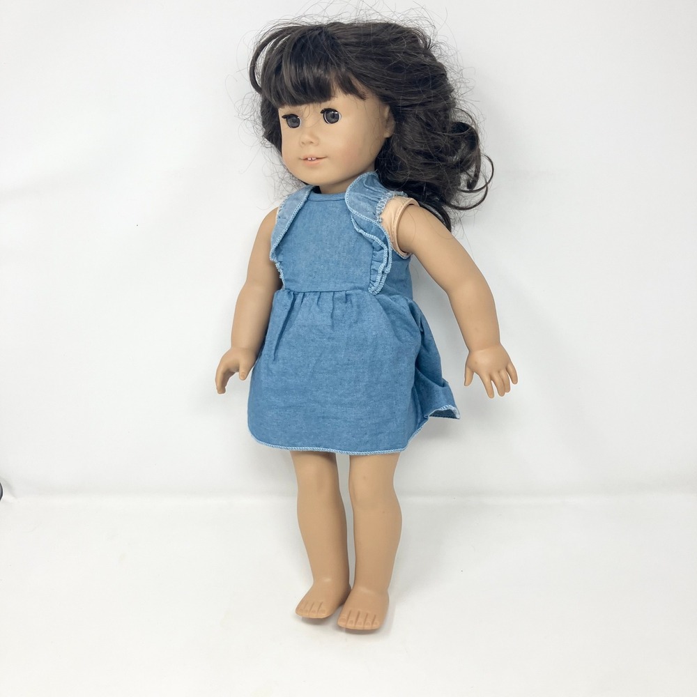 American Girl Doll 18" Samantha Parkington With Blue Dress 2008